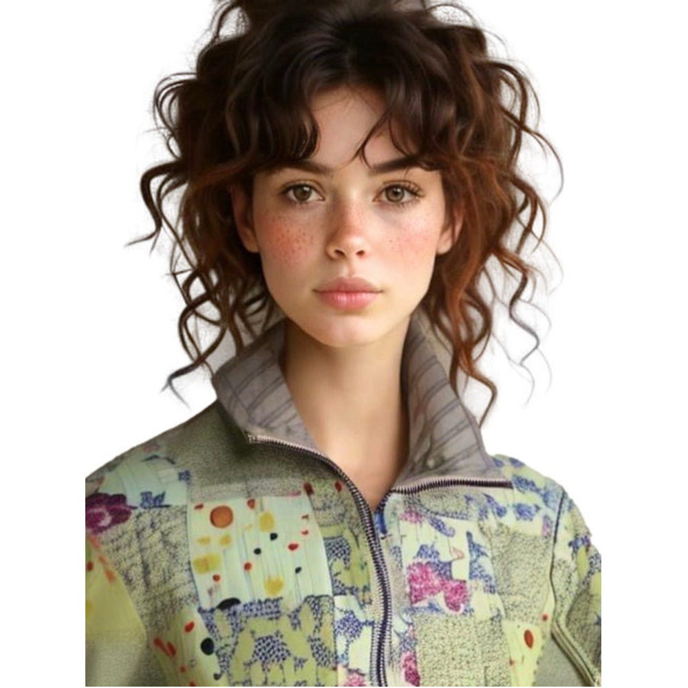 Parsley & Sage Reversible Quilted Jacket Patchwork Mustard Yellow Olive Floral M